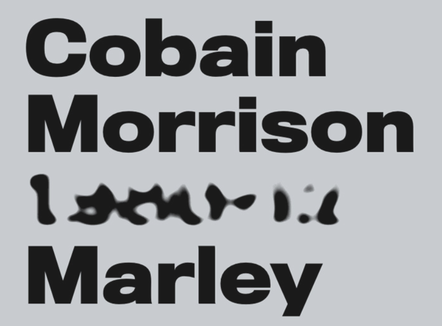 Morphing Gooey Text Hover Effect